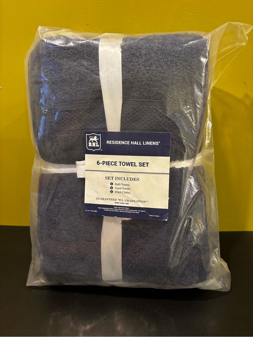 6-Piece Towel Set - Navy Blue